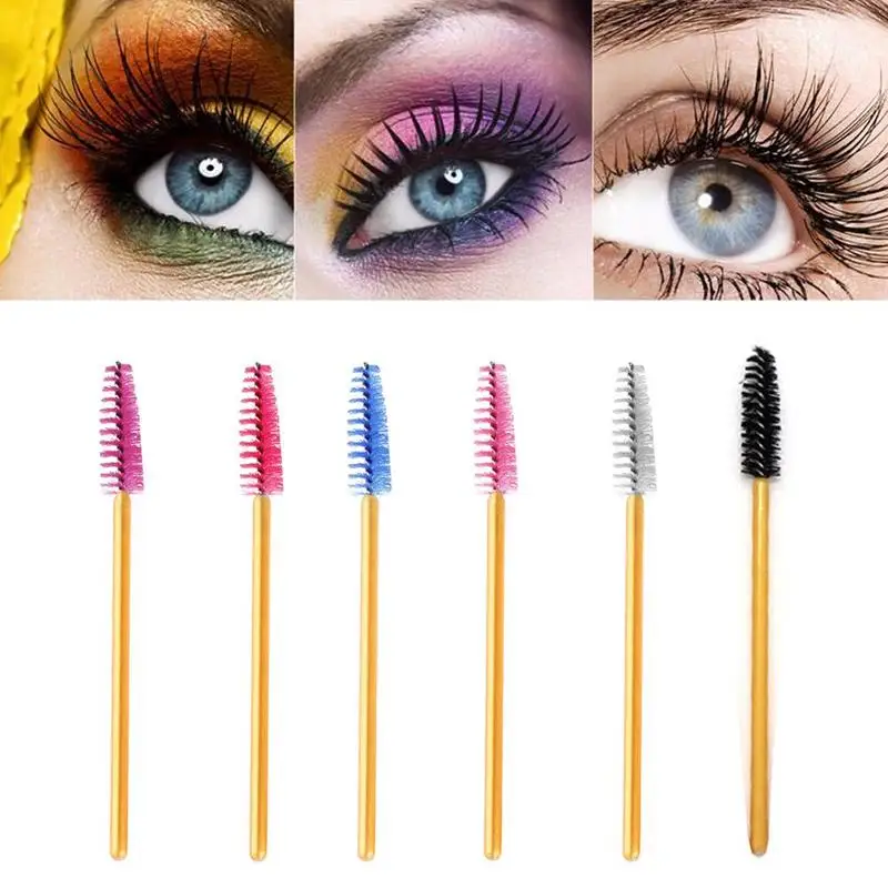 

1 Pcs Eyelash Extension Disposable Eyebrow Brush Mascara Wand Applicator Spoolers Eye Lashes Cosmetic Brushes Set Makeup Tools