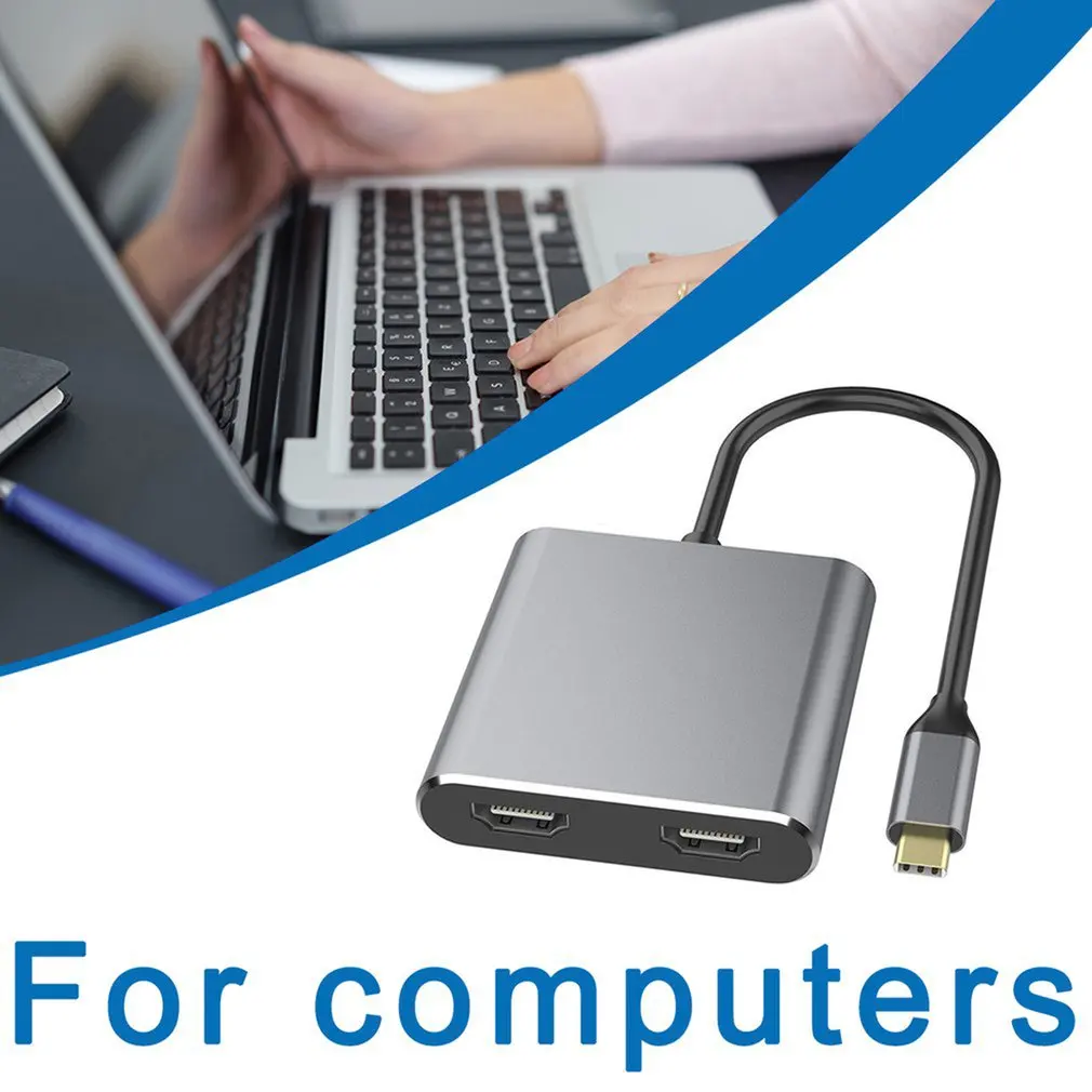 Hdmi-compatível tipo c Porta de Carga Conversor para Macbook para Samsung c para Dupla Adaptador Hdmi-compatível Cabo 4k Usb 3.0 8 Computers & Electronics