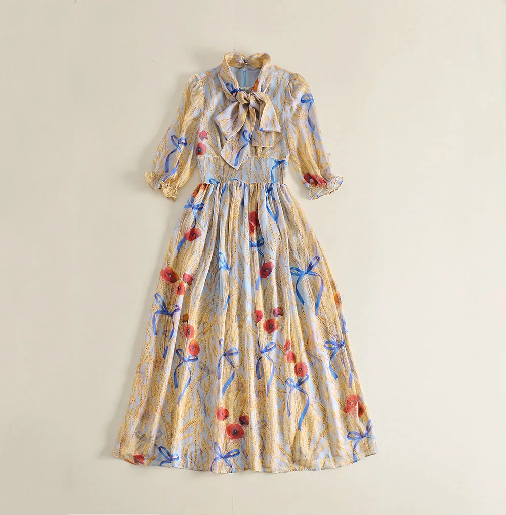 

Boollili 2020 Spring Summer Women's Long Dress Chiffon Print Maxi Dress Elegant Party Dresses For Women Sexy Vestidos