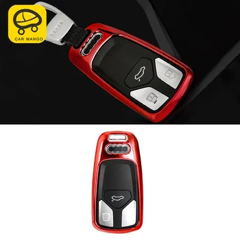 

CarManGo For Audi A4 A5 S5 Q5l Q7 Tt 2017 2018 2019 Car TPU Key Case Key Cover Shell Chain Holder Interior Accessories