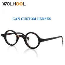 Одиночная версия(+ 10,00~-10,00) круглые очки по рецепту ретро очки оправа прозрачные линзы оптические очки близорукость дальнозоркость