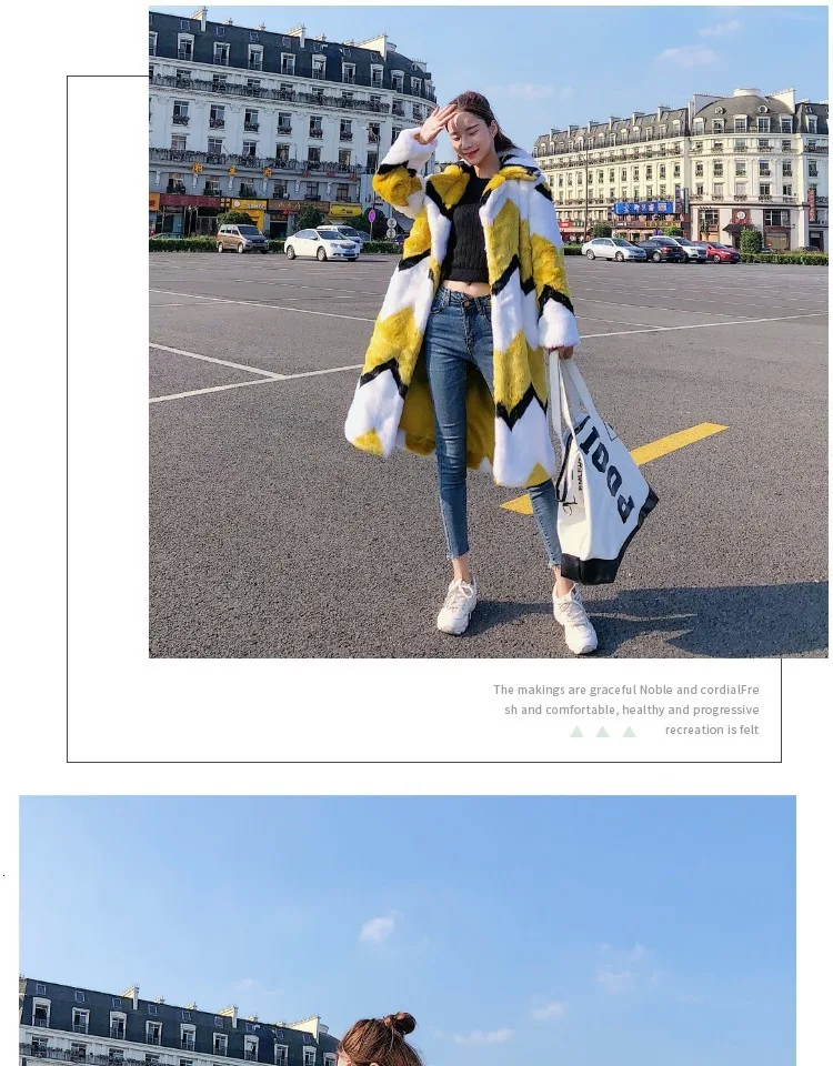 Модное теплое пальто, сочетающееся с цветом, новинка, меховое пальто, плюшевое, толстое, длинное, зимнее, свободное, большой размер, пальто для женщин