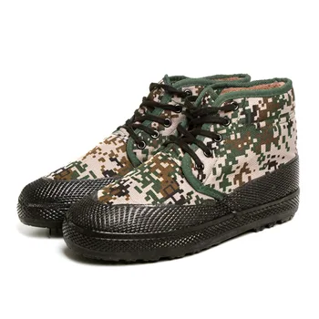 

Winter Combat Boots Men Bot Snow Boot Warm Camouflage Plimsolls Plush Lining Rubber Shoes Military Shoes