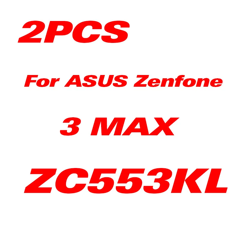 2 шт./партия для Asus Zenfone 3 Max ZC520TL ZC553KL защитное закаленное стекло 4MAX ZC520 554KL Защитная пленка для Asus 4 3Max - Цвет: 2Pcs For ZC553KL
