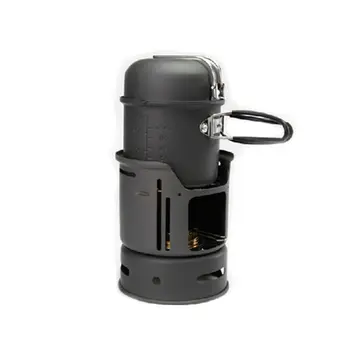 

Ultralight Alcohol Stove Kit Outside wind proof alcohol stove camping set pot students pot dormitory picnic boiler small pot