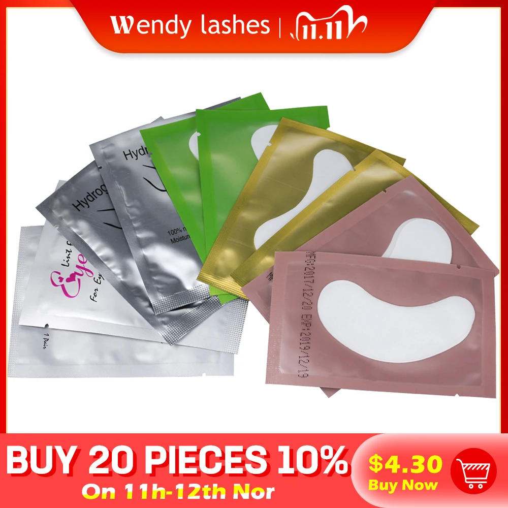 Eye Pads 50 Pairs Under Eyelash Lint Free Patches For Eyelashes Extension Supplies Disposable Makeup Tools afbeelding