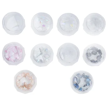 

10pcs Practical Decorative Durable Novel Reusable Nail Art Tool Decals Nail Art Sticker Ladies Girls