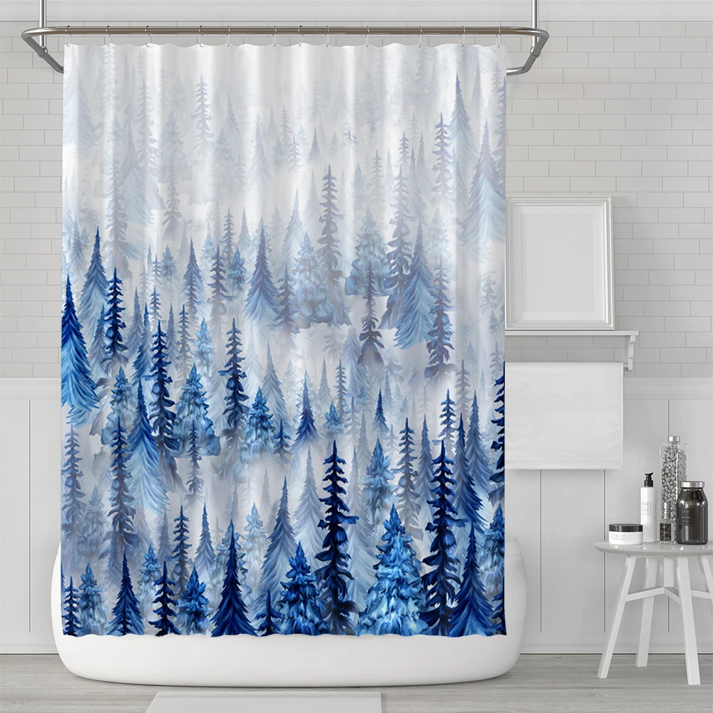 

Bathroom Curtains Home Decorations for Bathroom Shower Curtain Set with 12 Hooks Bath Curtain Thick Polyester