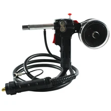 Европейский Соединитель 3 м Катушка толкатель подающий мотор провод 0,6-1,2 мм Mig сварочный фонарь