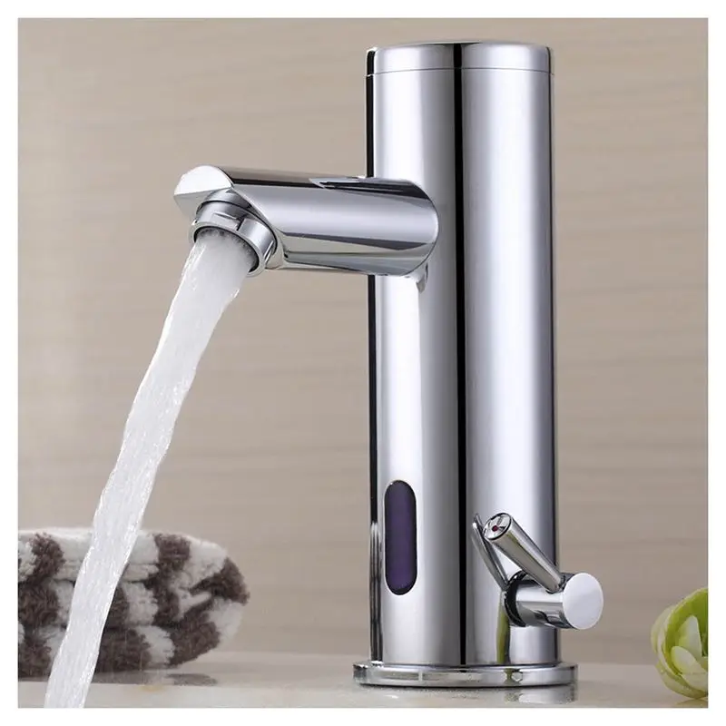 

Hot Sale Automatic Sensor Touchless Faucet Hands Free Bathroom Vessel Sink Tap Hot & Cold