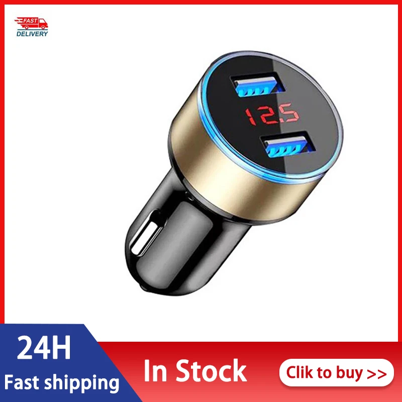 Multi-function Car Charger For IPhone Xiaomi Huawei Dual USB QC 3.0 Adapter Portable Charging Auto Product Accessories |