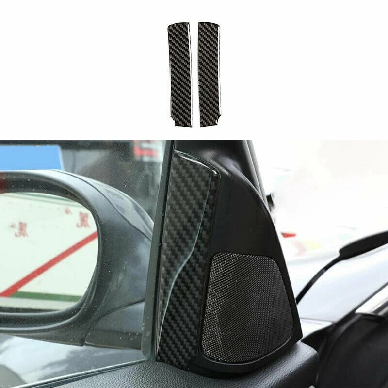for -BMW 3-Series E90 2005-2012 Real Carbon Fiber A-Pillar Front Cover Trim | Автомобили и мотоциклы