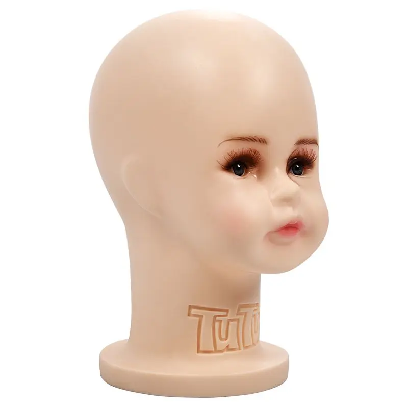 Small Children Mannequins White Manikin Head For Wig Hats Mould Show Stand Model Display