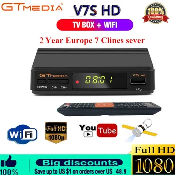 

V7S HD Freesat Satellite Receiver gtmedia Support CCCams Newcamd PowerVu Biss WiFi 3G Youtube USB PVR GTMedia V7S HD DVB-S2