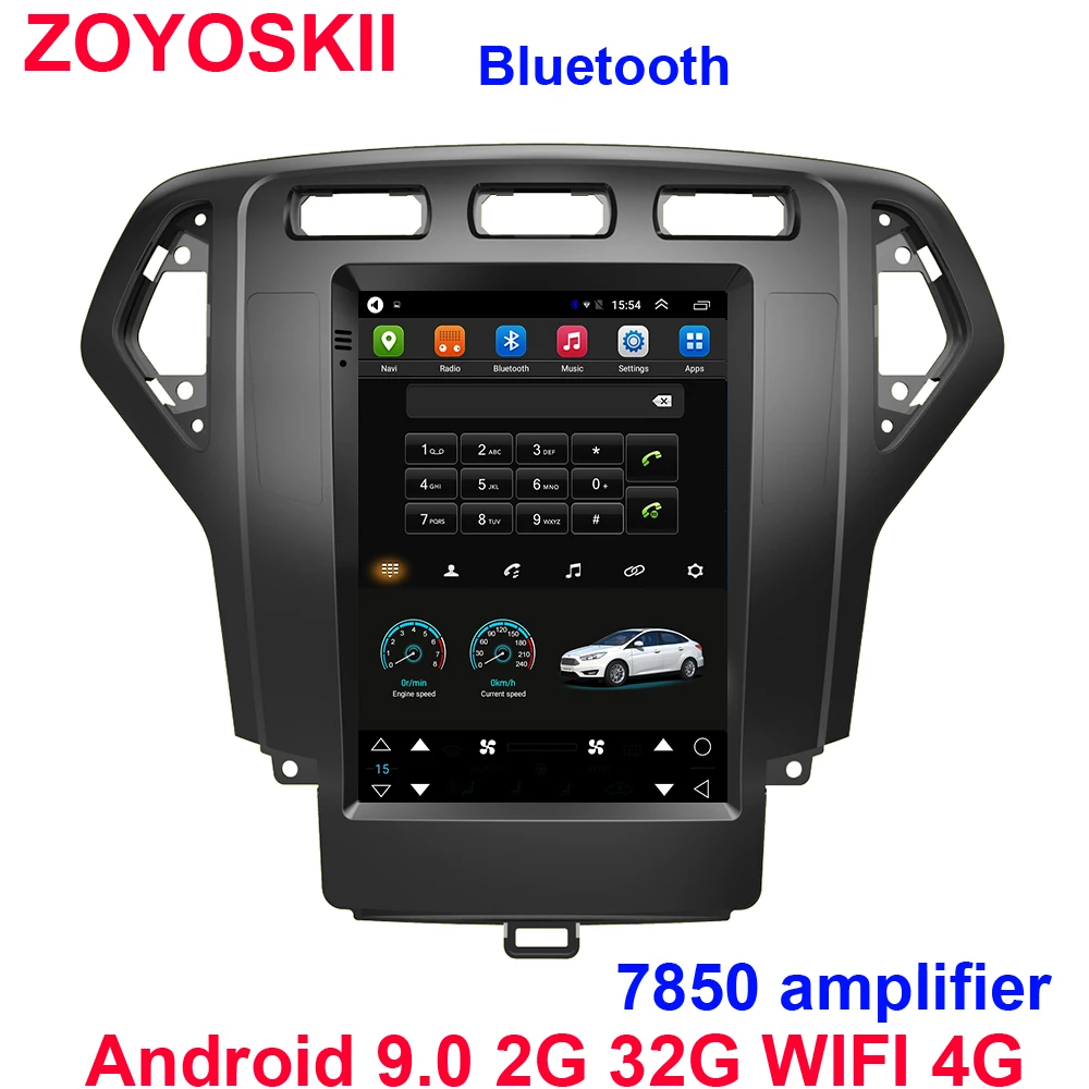 Android 9 0 10 4 дюймовый вертикальный экран автомобильный gps Радио bt навигатор плеер