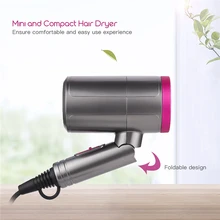 1300 Вт складной мини-фен с регулируемой настройкой ветра фен для волос отрицательный ионный электрический фен для волос парикмахерский салон инструмент для волос
