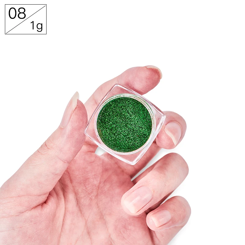 0,5 г/кор. зеркальный блеск для ногтей порошок металлический цвет УФ-гель для дизайна ногтей Полировка хромированные хлопья пигментные пылевые украшения Маникюр - Цвет: Z512