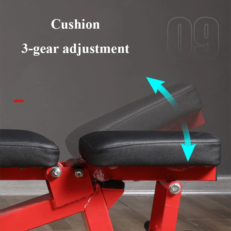 MIYAUP Professional Adjustable Serrated Commercial Fitness Chair Sit-ups Bench Press Gym Weigh Bench