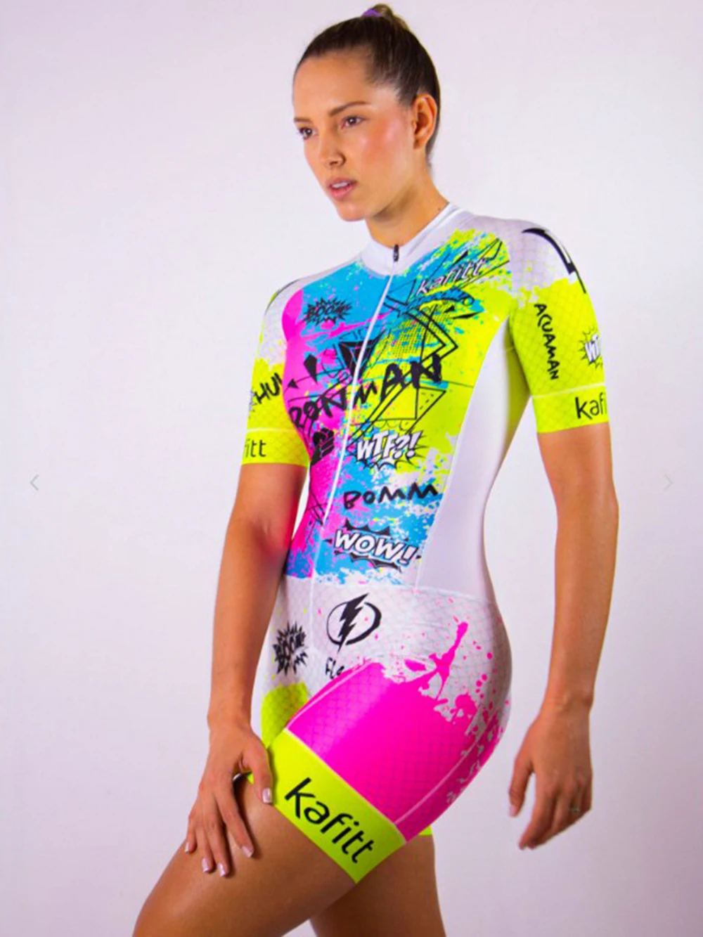 

kafitt 2019 Pro Team Triathlon Suit Women's Customized Cycling Jersey Skinsuit Breathable Uniforme Ciclismo Ropa Ciclismo Mujer