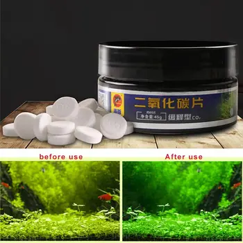 

Dioxide Fish Aquarium Fertilizer CO2 Carbon Tank Nutrition Effervescent Tablet for Water Grass DC156