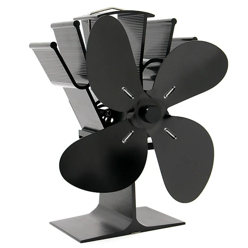 4 Blades Stove Fan Heat Powered Stove Fan Log Wood Burner Ecofan Quiet Home  Fireplace Chimney Fan Efficient Heat Distribution - Fireplace Parts -  AliExpress