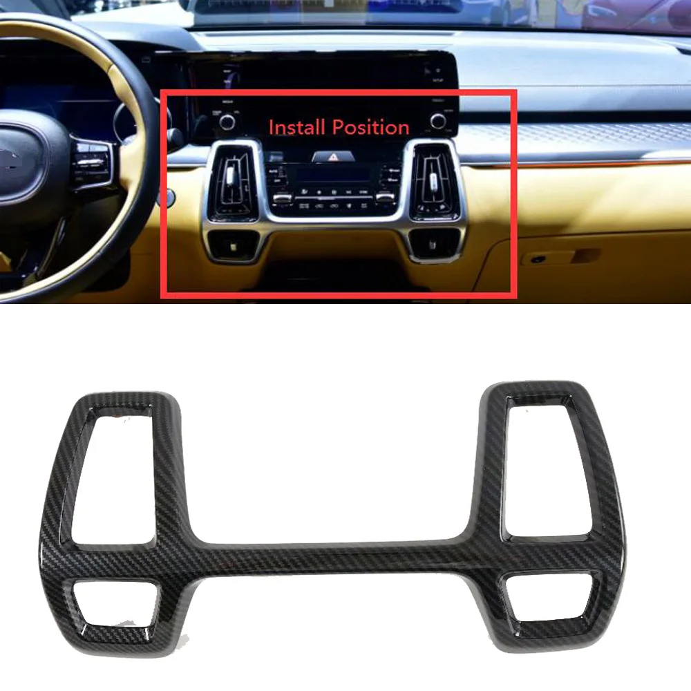 Carbon fiber car dashboard air vent rahmen trimmt für kia sorento Prime  2021 2022 2023 2024 MQ4 zubehör innen 4 2020 - AliExpress