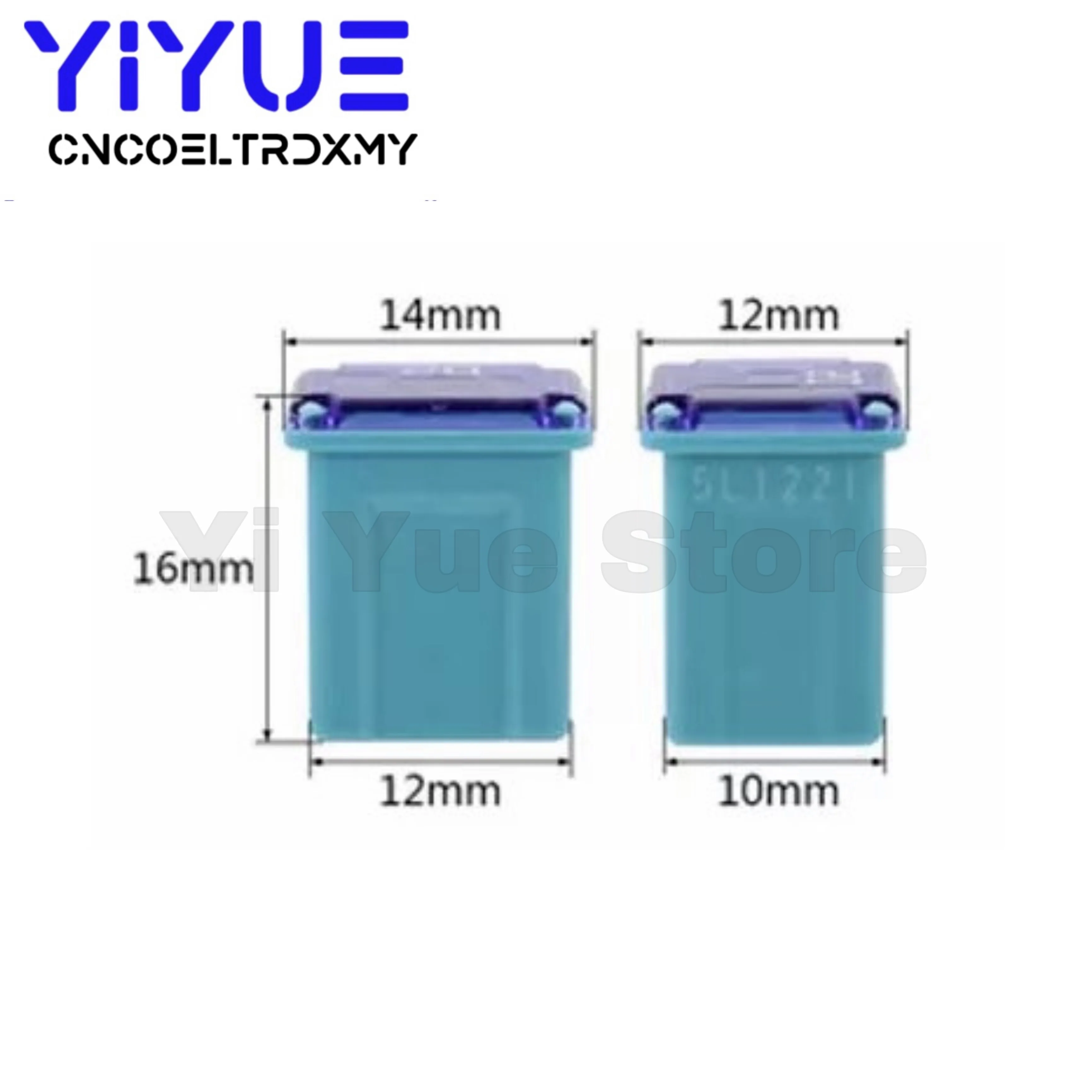 Car Fuse Kit Car Fuses Square Plastic Fuse Tube Fuses Square Fuse 20A-60A PEC LPJ Automotive Car Fuse Tube Waterproof Box For Nissan Honda Toyota 1pc