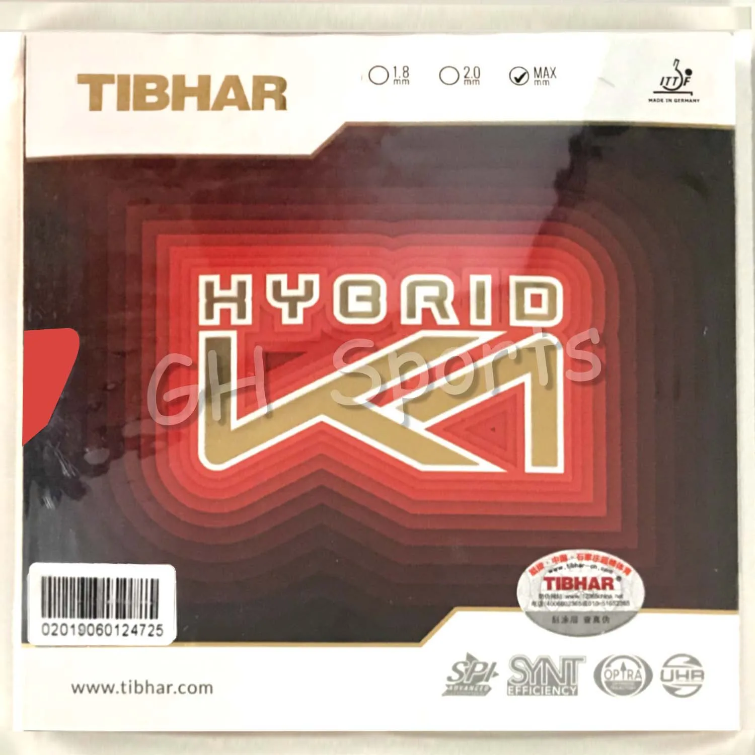 

Tibhar Hybrid K1/K1 PLUS pimples in table tennis rubber for table tennis racket bat