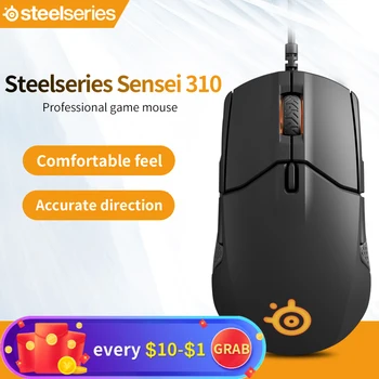 

Original SteelSeries Sensei 310 optical wired gaming mouse RGB Light 12000 DPI Mouse For LOL CF