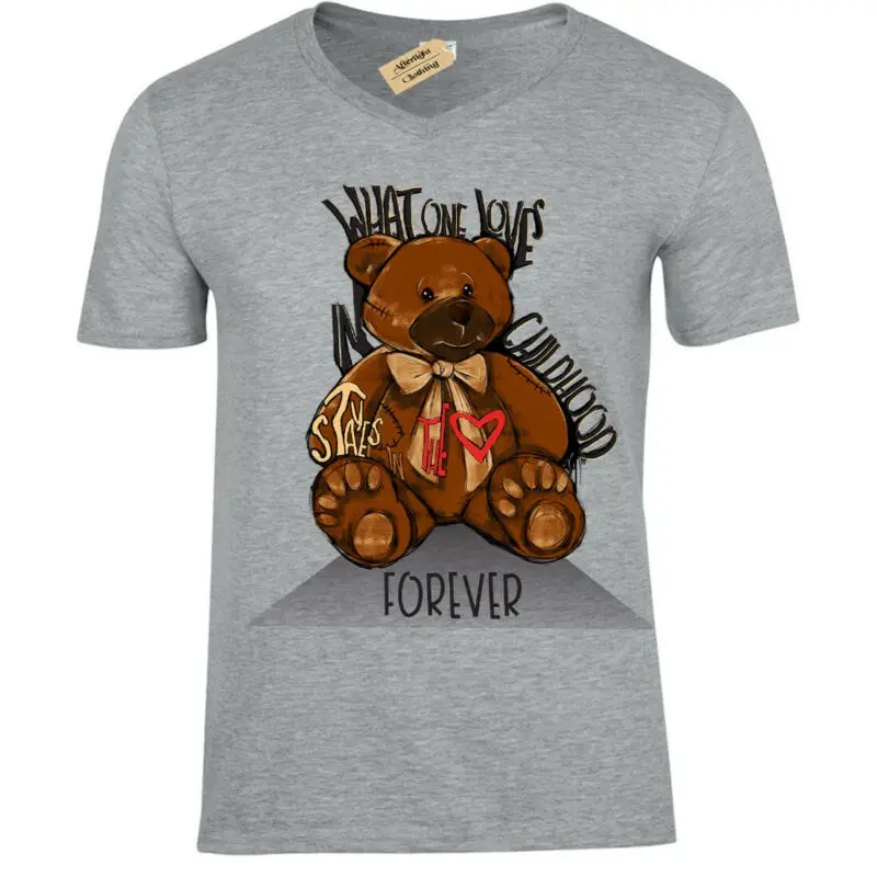 Childhood Teddy T-Shirt toy Mens V-Neck | Мужская одежда