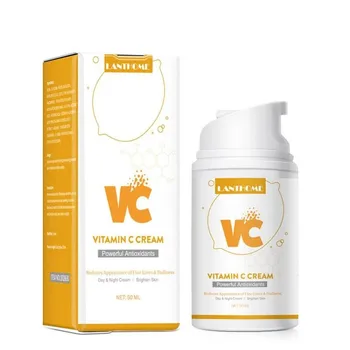 

Vitamin C Face Cream Whitening Moisturizing Brighten Improve Fine Lines Skin Hyaluronic Acid Serum Anti-aging Cream 50ml