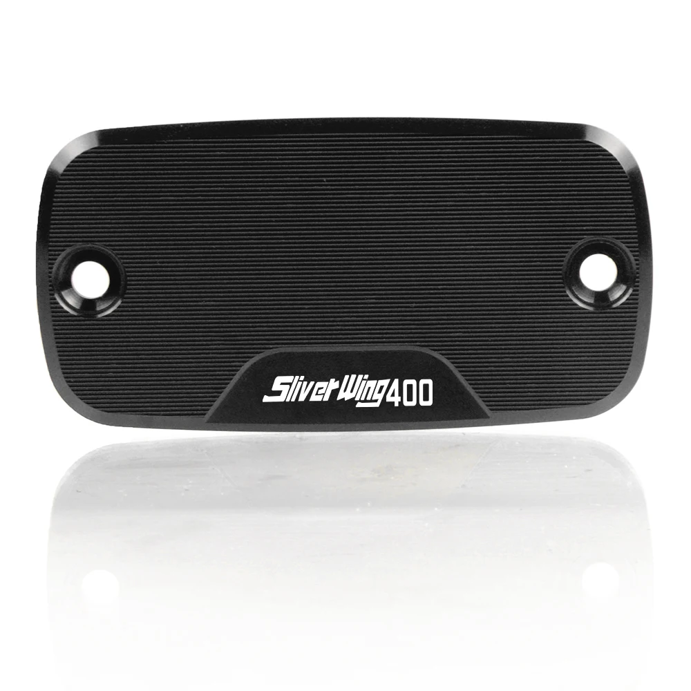 

1 Pair Motorcycle Parts Fluid Tank Cap Power Part Front Brake Reservoir CNC Aluminum Cover For Honda Sliver Wing400 2008-2014