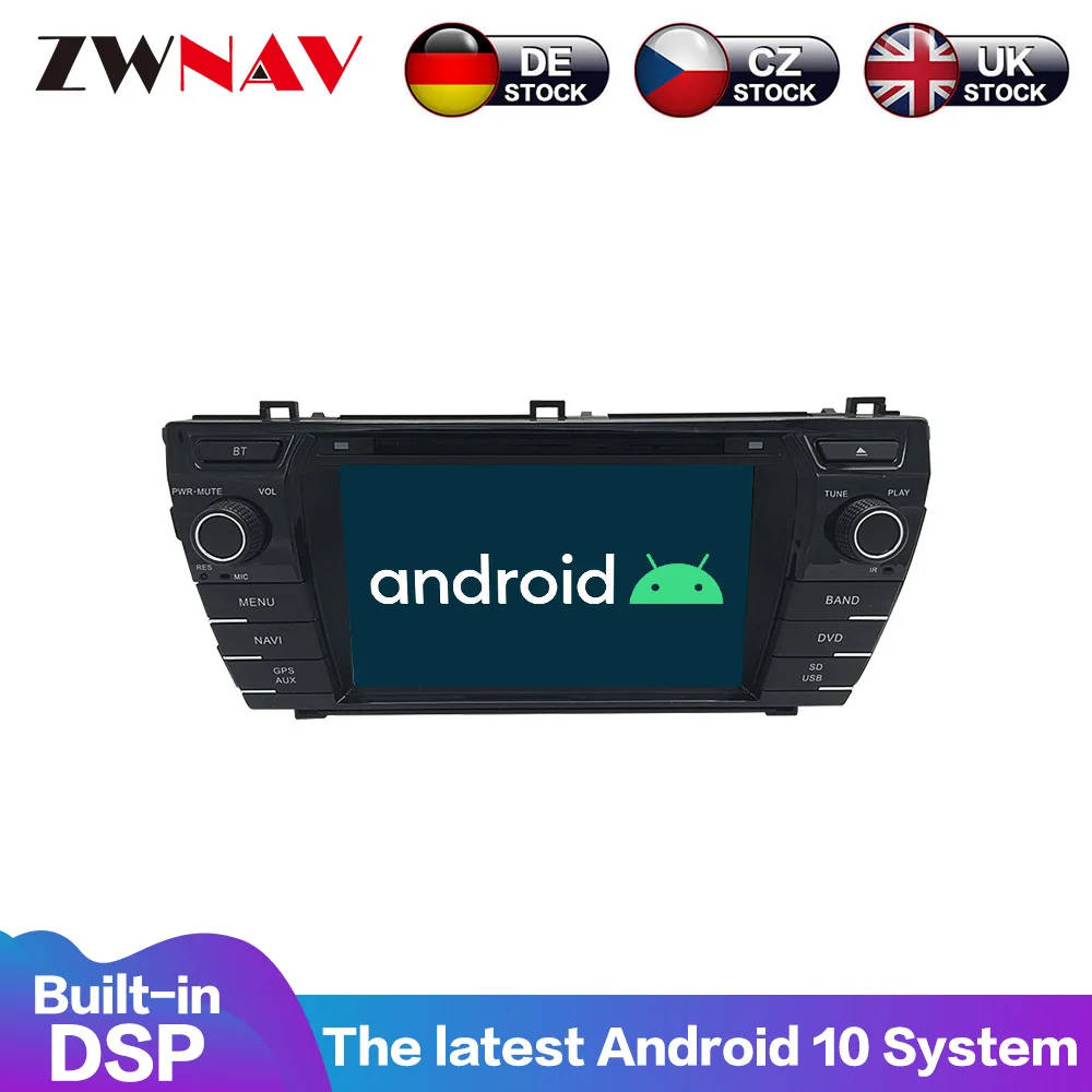 Android 10 PX6 4 + 64G с DSP Carplay IPS экран для Toyota corolla 2013-2016 большой автоматический AC Радио