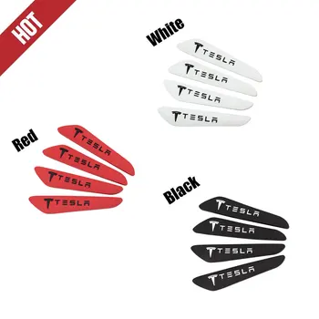 

for tesla model 3 X S Y Car Doors Protection Strip Scratch Edge Guard Moulding Trim Silica gel Protector model 3 model y models