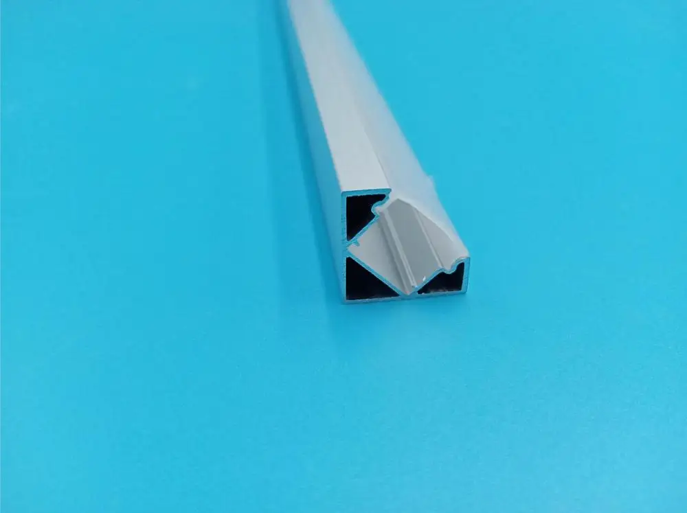 US $318.25 Free Shipping 2mPCS 94mLOT triangle LED aluminum profile for LED strips milky diffused cover and transparent cover available