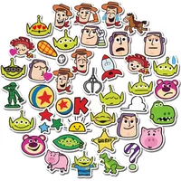40PCs Toy Story Graffiti Stickers Non-Repeating Hand Account Stickers Children's Cool Mobile Computer Disney Stickers