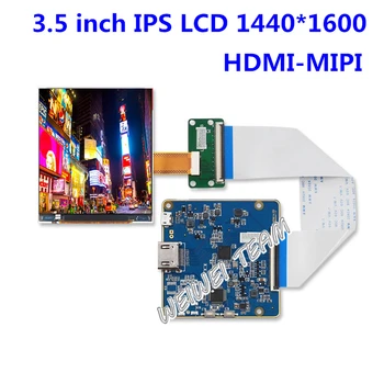 

3.5 inch IPS LCD Screen High Resolution 1440x1600 HDMI to Mipi Controller Board LPM035M407B Display 615 PPI For HMD VR AR DIY