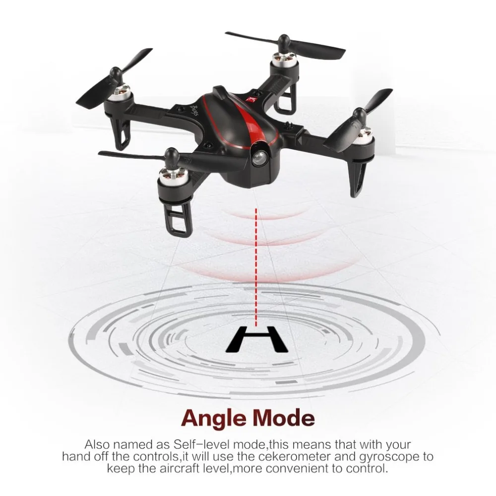 MJX B3 мини 2.4GH 4CH бесщеточный 1306 2750KV мотор Дрон угол и Acro режим флип& ролл RC Квадрокоптер с светодиодный светильник hi