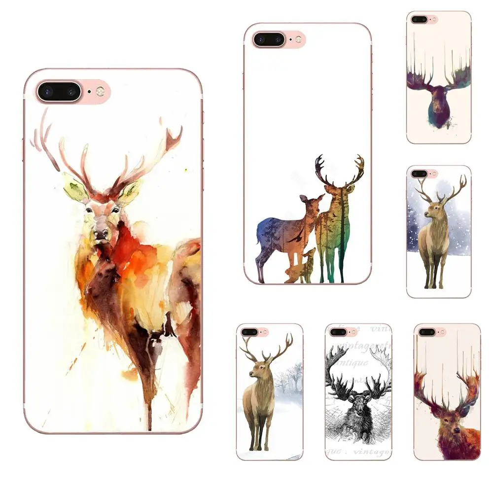 Moose Wood Pattern TPU Cover Case For Xiaomi Redmi 3 3S 4 4A 4X 5 6 6A 7 K20 Note 2 5A Plus Pro | Мобильные телефоны и