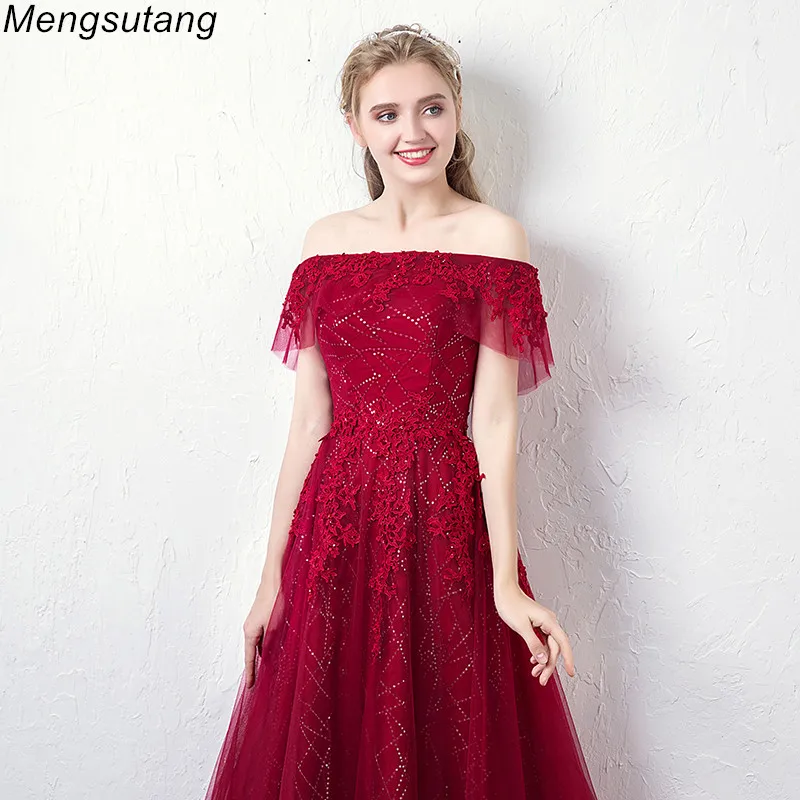 Robe de soiree новое поступление выпускные длинные элегантные вечерние платья кружевные с открытыми плечами банкетные платья vestido de festa вечерние платья