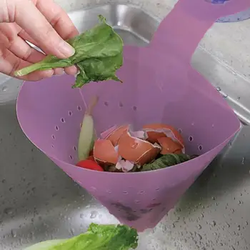 

Foldable Kitchen Simple Sink Stopper Self-standing Sink Stopper Anti-Blocking Device Draining Water Cleaning Kitchen Bath