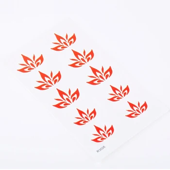 

1Sheet Red Flower Waterproof CRAZY SKULL Tattoo Arm Leg Body Temporary Stickers