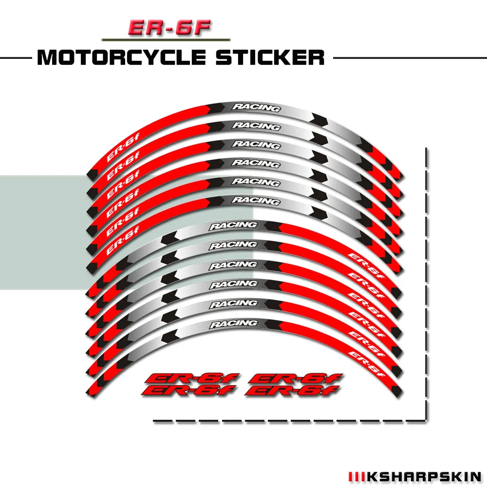 

Водонепроницаемая наклейка на мотоцикл, Светоотражающая наклейка для KAWASAKI ER-6F
