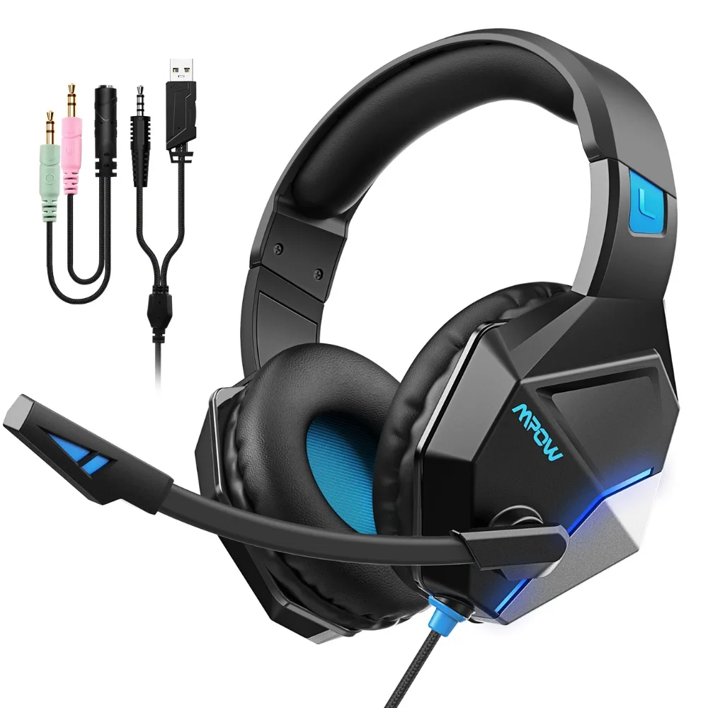 Mpow EG10 Gaming Headset USB 3.5mm Wired PC Gaming Headphones With Surround Sounds Noise Canceling Mic For PC Gamer For PS4 Xbox (6)