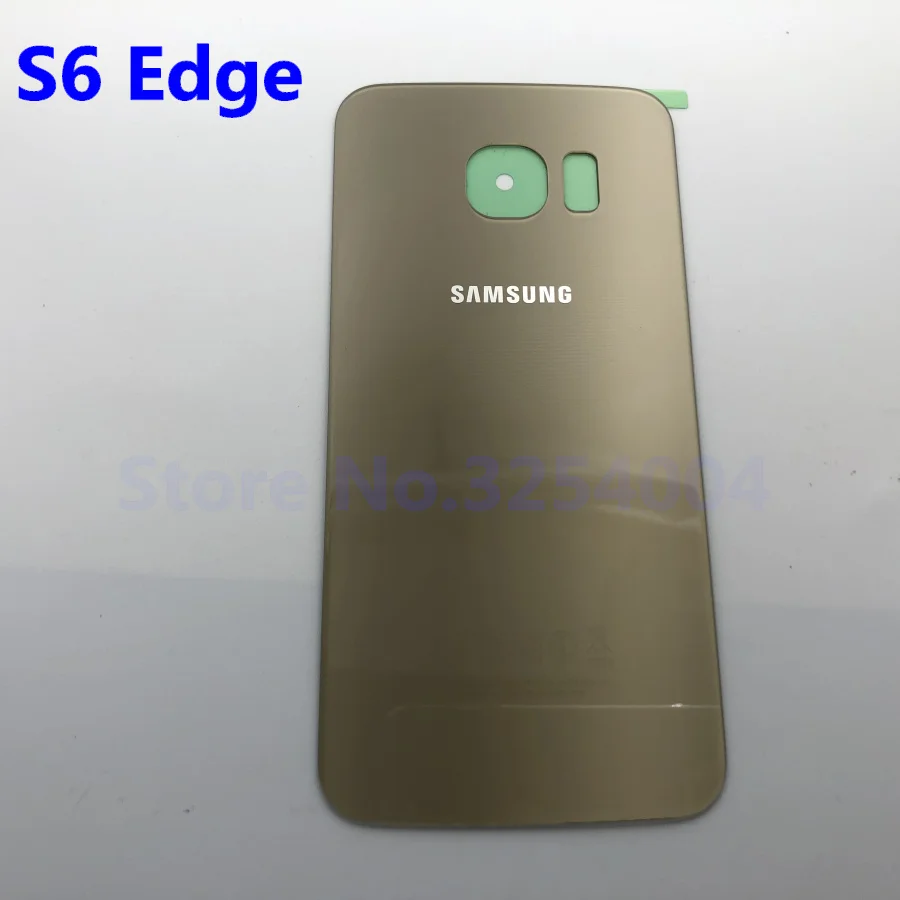 Заднее стекло для samsung Galaxy S6 Edge G925 G925F G925P G925A G9250 запасная задняя крышка для корпуса