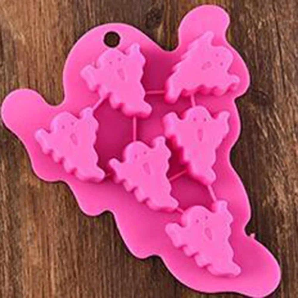 

Halloween Witch Bone Ghost Bat Silicone Mold Fondant Flexible Cake Mould Soap Molds Cake Decorating Tools