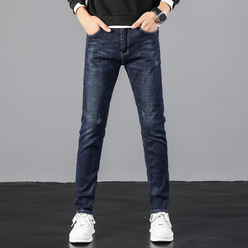 

2020 NEW Men'S Classic Jeans Masculina Overalls Jean Homme Slim Hip Hop Pants Bretelles Pour Heren Spijkerbroek Pantalon