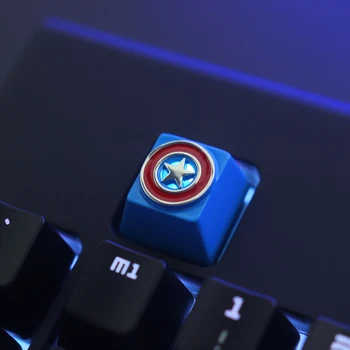 

1pc zinc-plated aluminum alloy key cap for MX switches Mechanical keyboard relief backlit keycap R4 Height