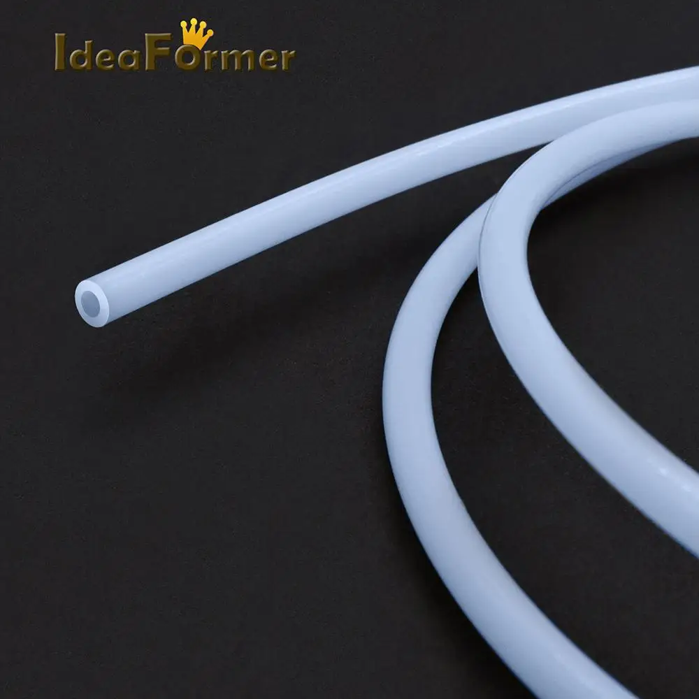 Bowden Extruder Tube 1M PTFE 1mm 2mm 3mm 4mm 6mm 8mm Teflonto Pipe White For 1.75mm/3.0mm Filament 3D Printer Parts V5/V6 J-head