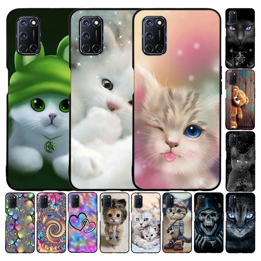 Чехол для телефона Oppo A52 A72 A92 чехол из мягкого ТПУ классные милые Чехлы задняя